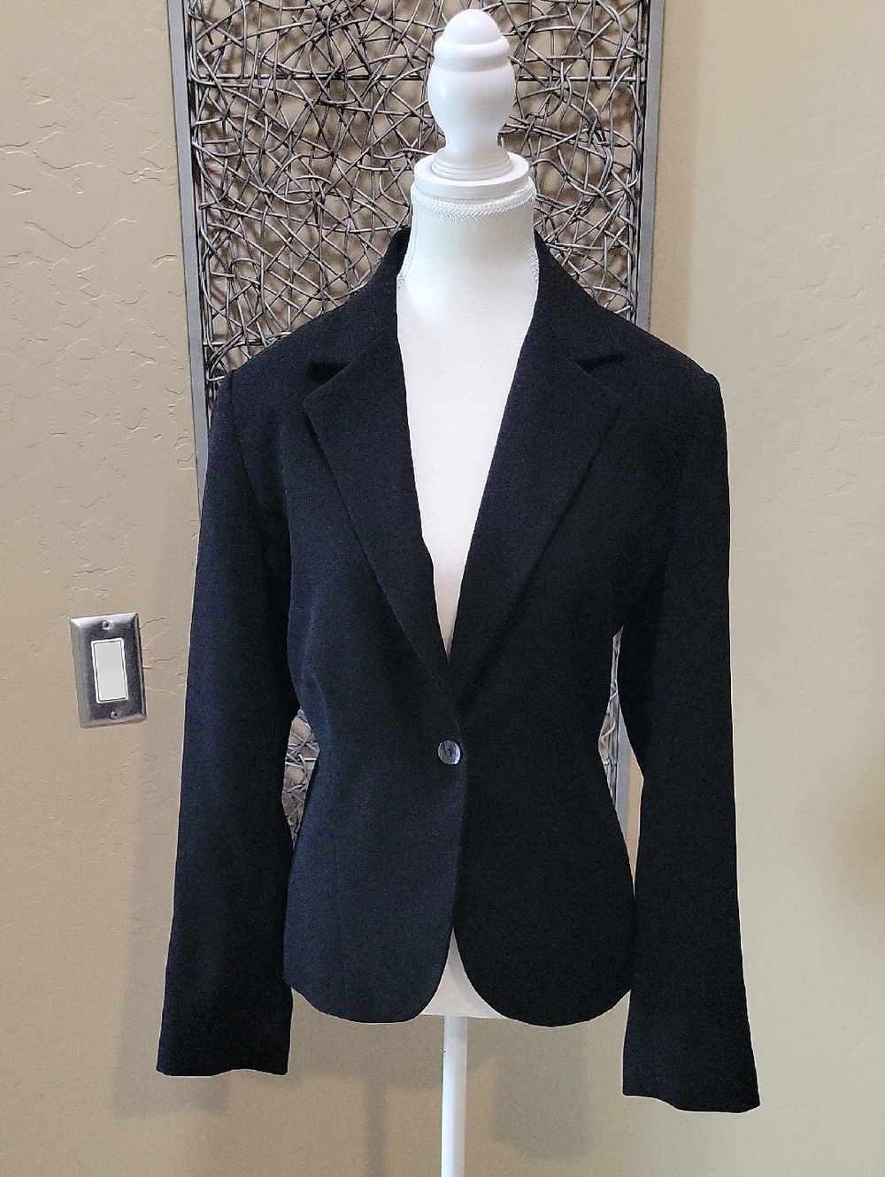Chico's Platinum Classic Women's Black Single-Button Blazer